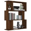 vidaXL Book Cabinet/Room Divider Brown Oak 80x24x96 cm Engineered Wood