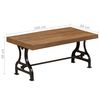 vidaXL Coffee Table Solid Reclaimed Wood 100x60x40 cm