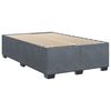 vidaXL Box Spring Bed with Mattress Dark Grey 120x200 cm Velvet