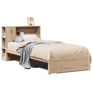 vidaXL Bookcase Bed without Mattress 90x200cm Solid Wood Pine