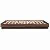 vidaXL Bed Frame without Mattress Brown Oak 120x200 cm