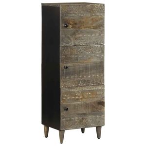 vidaXL Highboard 40x33x110 cm Solid Wood Mango