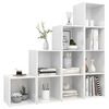 vidaXL 4 Piece TV Cabinet Set High Gloss White Engineered Wood