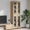 vidaXL Highboard FLORIN Sonoma Oak 60 x 35 x 182 cm Engineered Wood