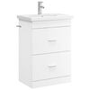 vidaXL Bathroom Furniture Set White 61 x 40 x 84.5 cm Engineered Wood