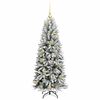 vidaXL Artificial Christmas Tree with 150 LEDs White 53 x 53 x 120 cm