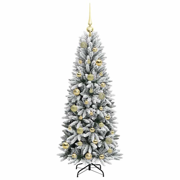 vidaXL Artificial Christmas Tree with 150 LEDs White 53 x 53 x 120 cm