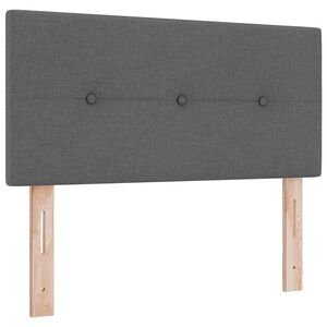 vidaXL Headboard Height Adjustable Dark grey 100 cm Fabric