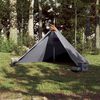 vidaXL Family Tent Tipi 7-Person Grey and Orange Waterproof