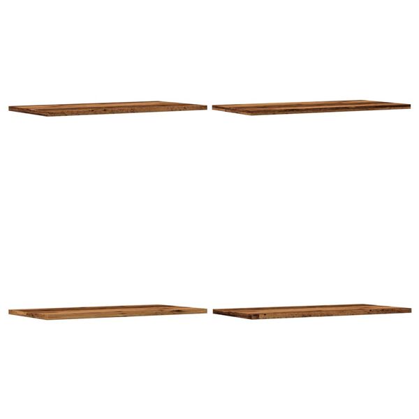 vidaXL Wall Shelves 4 pcs Old Wood 60x30x1.5 cm Engineered Wood