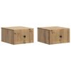 vidaXL Wall-Mounted Bedside Cabinet 2 pcs Artisan Oak Engineered Wood