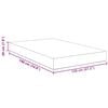 vidaXL Bed Mattress with Mattress Blue 120 x 190 cm Fabric