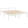 vidaXL Senior Bed without Mattress White 200x200 cm Solid Wood