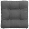 vidaXL Seat Cushions 4 pcs Dark Grey 45 x 45 x 12 cm Fabric