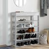 vidaXL Shoe Rack Grey Sonoma 80x30x98 cm Engineered Wood