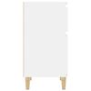 vidaXL Bedside Cabinets 2 pcs High Gloss White 40x35x70 cm