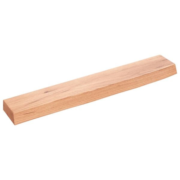 vidaXL Wall Shelf Light Brown 60x10x4 cm Treated Solid Wood Oak