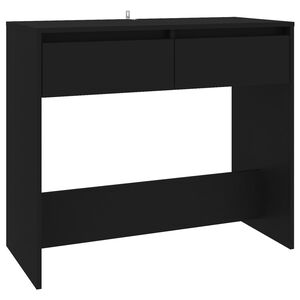 vidaXL Console Table Black 89x41x76.5 cm Steel