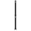 vidaXL Outdoor Solar Shower Black 217 cm PVC and aluminium