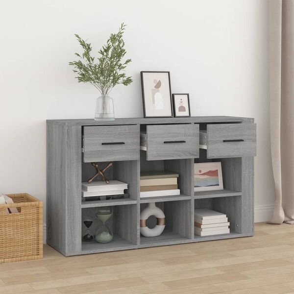 vidaXL Sideboard Grey Sonoma 100x30x59.5 cm Engineered Wood