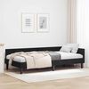 vidaXL Corner Bed Frame with Headboard Black 90 cm x 200 cm Velvet