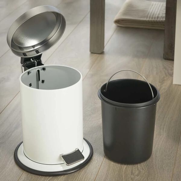 Sealskin Pedal Trash Bin Acero White 3 L 361732410