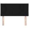 vidaXL Headboard with Headboard Black 90 cm Faux Leather