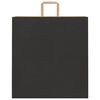 vidaXL Paper Bags 250 pcs with Handles Black 45x17x48 cm