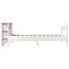 vidaXL Bookcase Bed without Mattress White 90x200cm Solid Wood Pine
