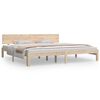 vidaXL Bed Frame without Mattress Solid Wood Pine 200x200cm