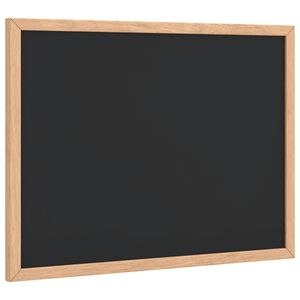 vidaXL Chalkboard with Solid Pine Wood Frame Black 40x30 cm
