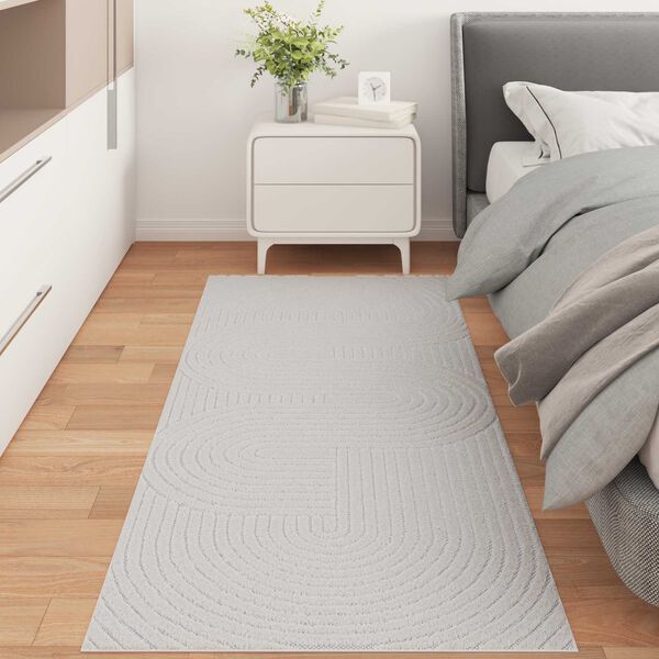 vidaXL Area Rugs Rectangular HUARTE Cream 150 x 80 cm Polyester
