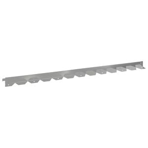 vidaXL Lawn Edging 10 pcs 102 x 4 x 4 cm Steel Silver