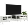vidaXL TV Cabinet White 202x39x43.5 cm Cold-rolled Steel