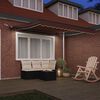 vidaXL Automatic Retractable Awning with LEDs Brown 300x250 cm
