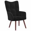 vidaXL Relaxing Chair 2 pcs Black Velvet
