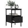 vidaXL Bedside Cabinets 2 pcs Black 34x36x50 cm Engineered Wood