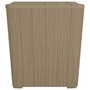 vidaXL Garden Table with Removable Lid Light Brown Polypropylene