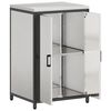 vidaXL Kitchen Storage with Shelf Silver 60 x 50 x 92 cm Steel