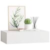 vidaXL Wall-mounted Drawer Shelf White 40x23.5x10 cm MDF
