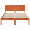 vidaXL Bed Frame Brown 135 x 190 cm Solid Pine wood