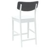 vidaXL Dining Chairs 2 pcs White 48 x 49 x 95 cm Solid Rubber Wood
