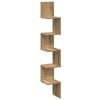 vidaXL Wall Corner Shelf Artisan Oak 20x20x127,5 cm Engineered Wood