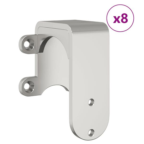 vidaXL Sliding Door Hardware Kit 400 cm Stainless Steel Silver