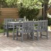 vidaXL Garden Chair 4 pcs Light Grey 65.5 x 59 x 88 cm Polyethylene