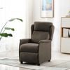 vidaXL Massage Chair with Cushion Taupe 67.5 x 93.5 x 101.5 cm Fabric