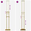 vidaXL Trade Show Displays 2 pcs Gold 30 x 23.5 x 210 cm Steel