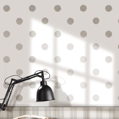 Noordwand Urban Friends & Coffee Wallpaper Dots White and Grey
