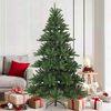 vidaXL Artificial Hinged Christmas Tree Green 180 cm PVC, steel