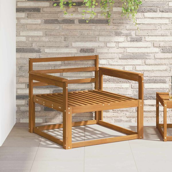 vidaXL Outdoor Middle Sofa Solid Acacia Wood Natural